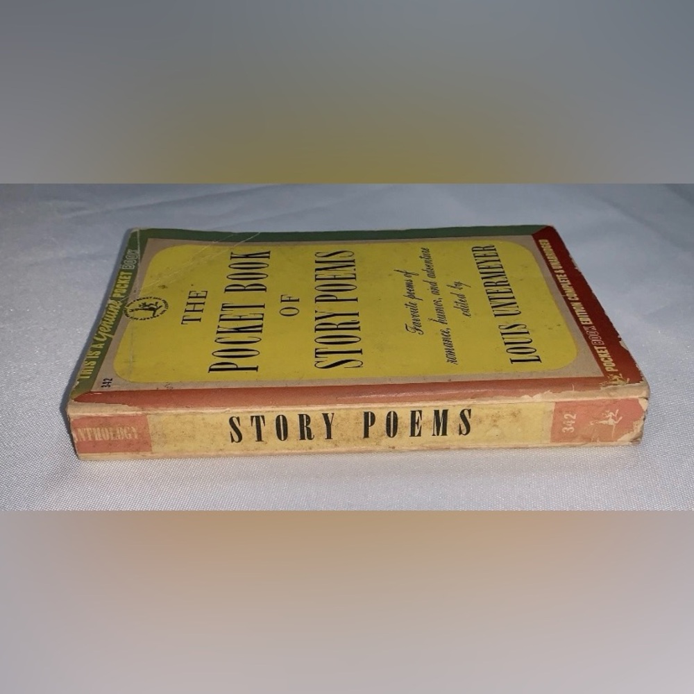 The Pocket Book of Story Poems 1945 Vintage Paperback USA Louis Untermeyer - Picture 4 of 8